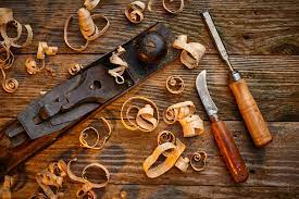 Multiple hand tools for making wooden furniture