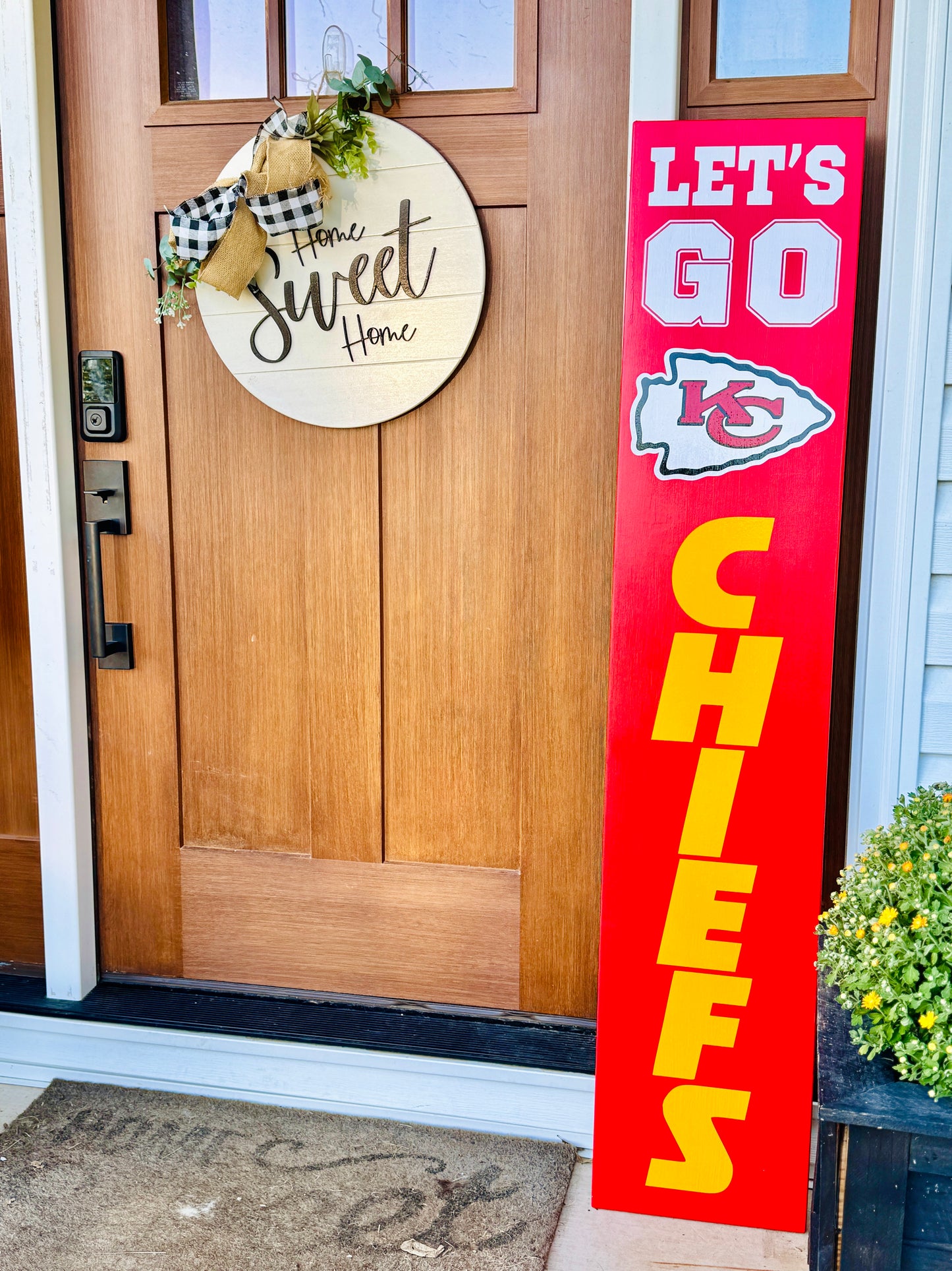 KC Chiefs Porch Leaner