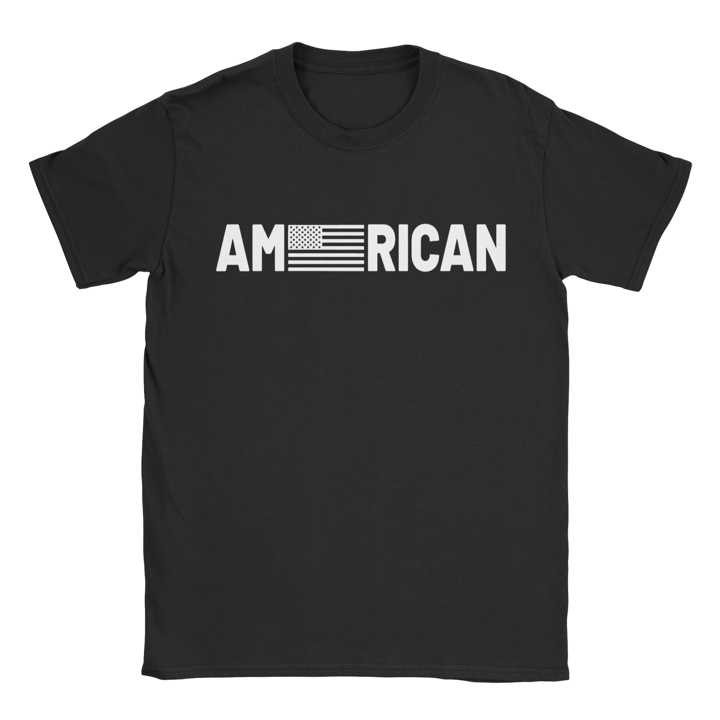 American t-shirt in black