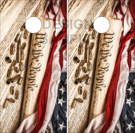 We The People Direct Print Cornhole Board Set