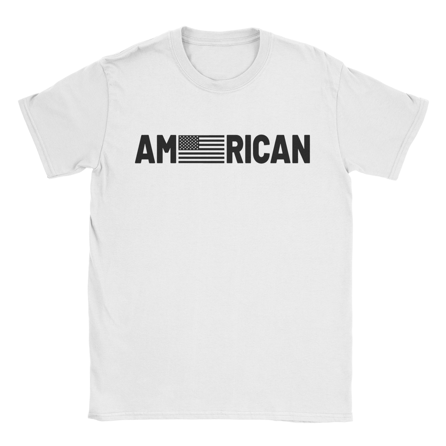American T-shirt in white