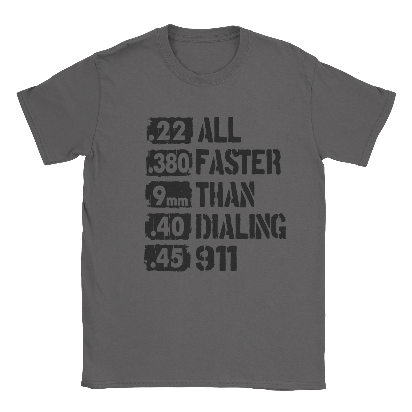 Ammo 911 T-Shirt in charcoal