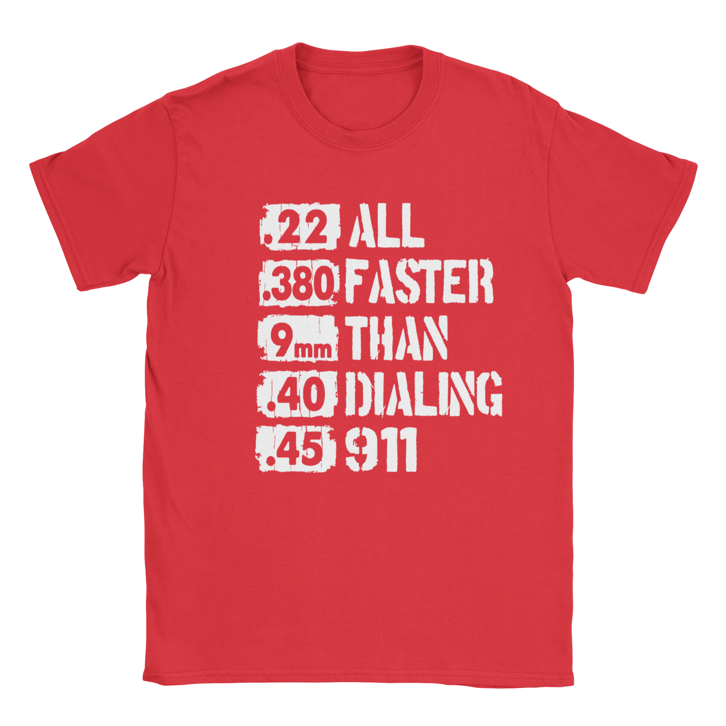 Ammo 911 T-Shirt in red