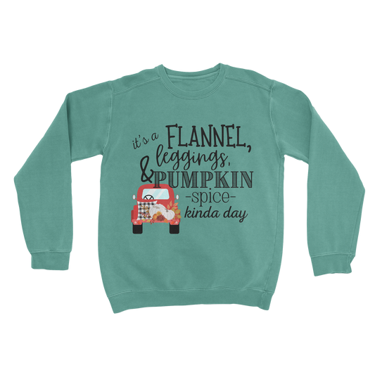 Flannel & Leggins Comfort Colors Crewneck