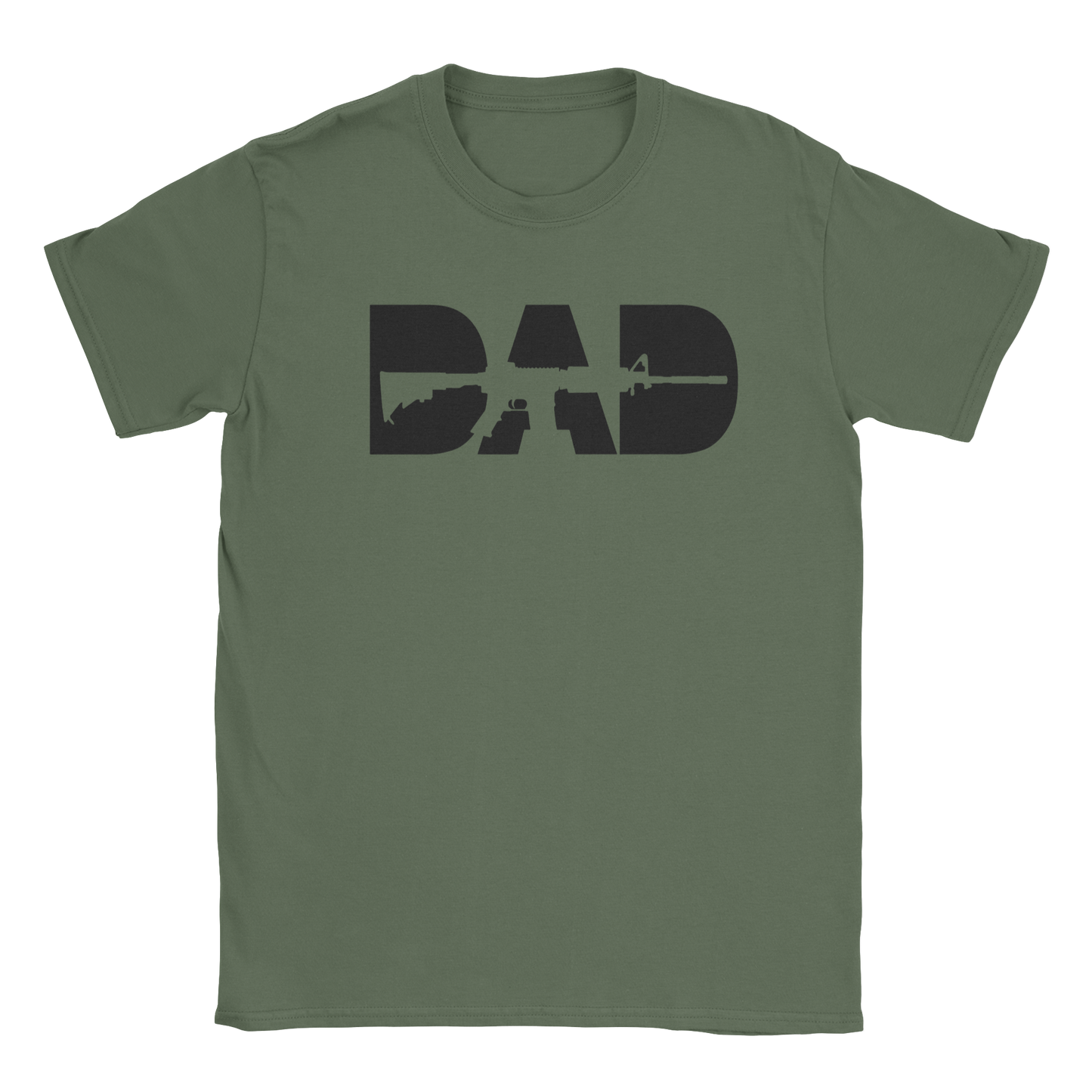 AR Dad T-shirt in military green