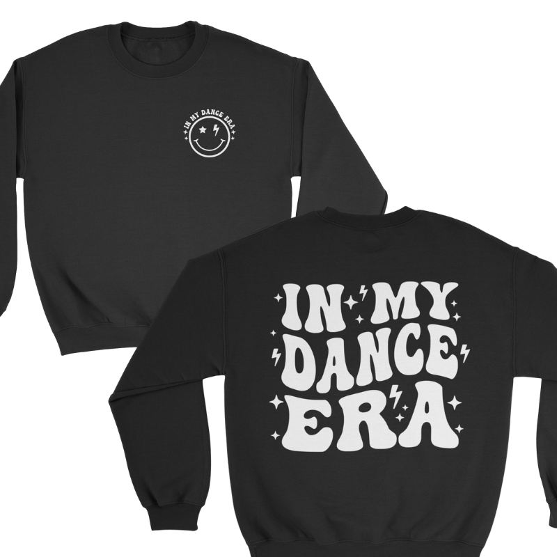 In My Dance Era Crewneck Sweatshirt in Black