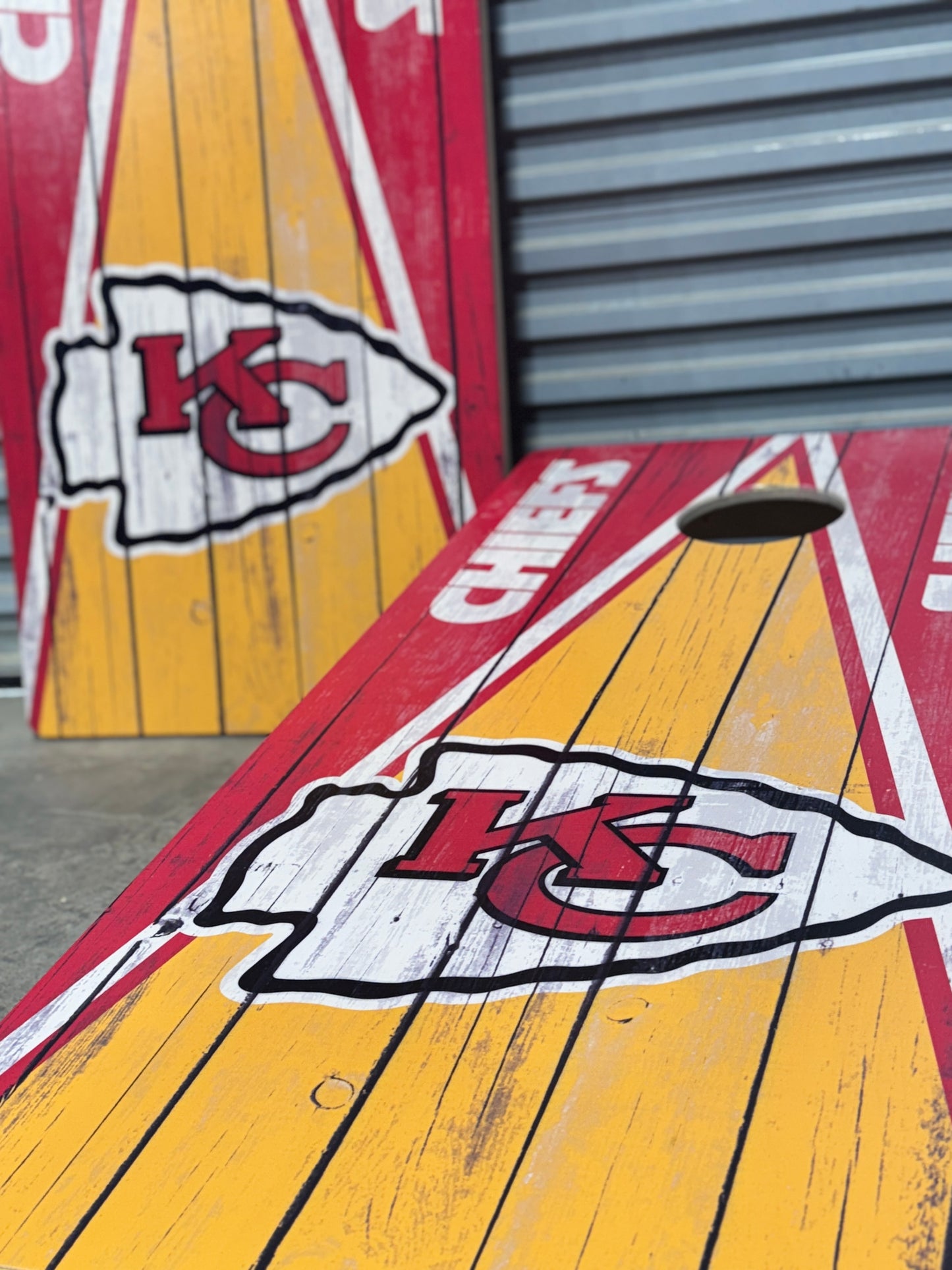 Kansas City Chiefs Direct Print Cornhole Board Set