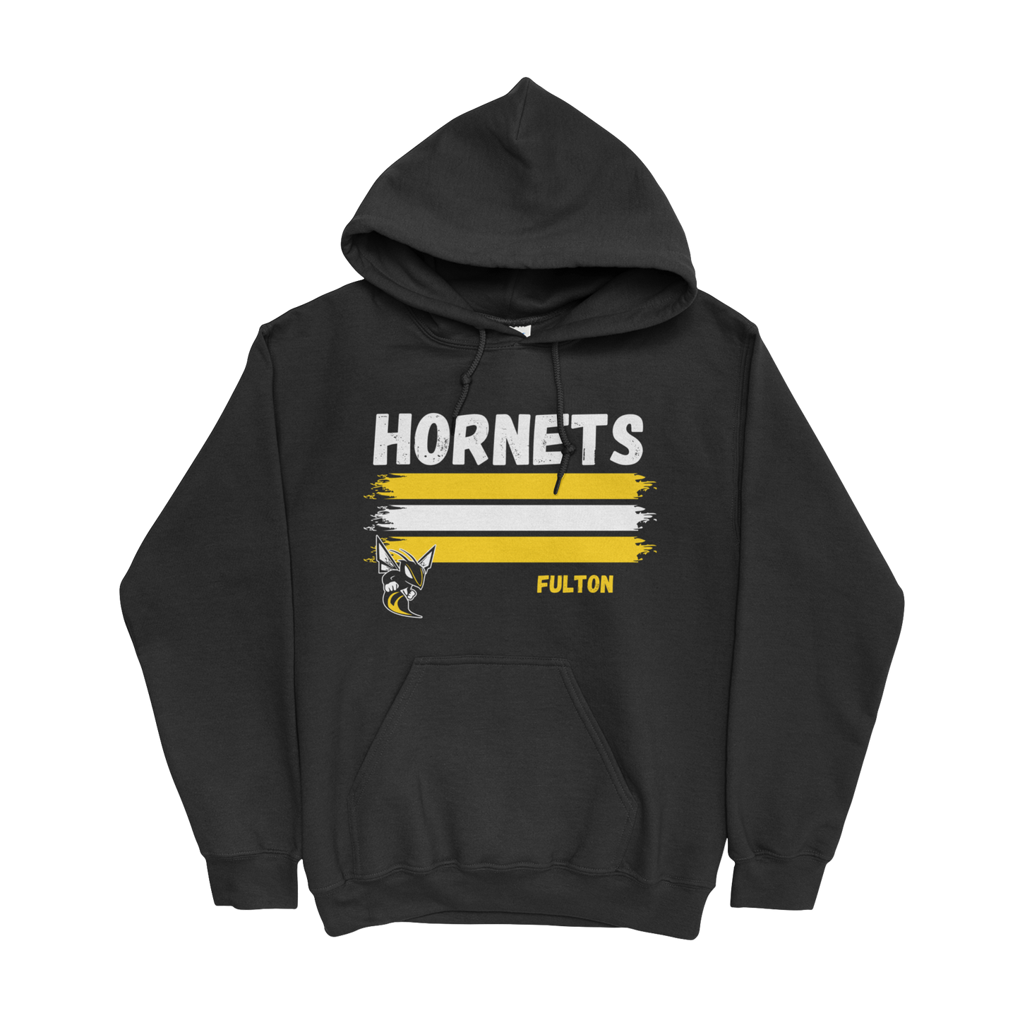 Classic Fulton Hornets Hooded Sweatshirt in black