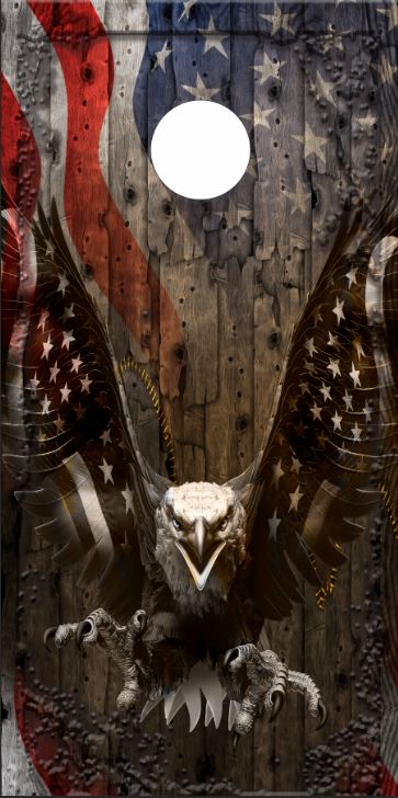 Ghost American Eagle Flag Direct Print Cornhole Board Set