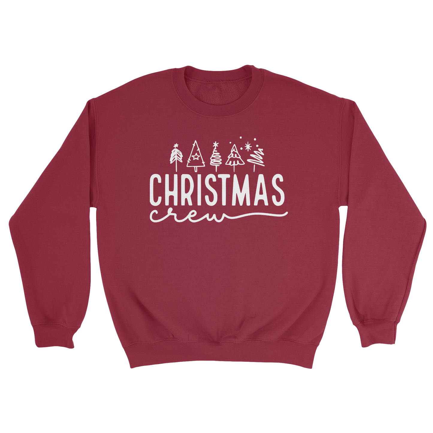 Christmas Crew Crewneck Sweatshirt in Antique Cherry Red