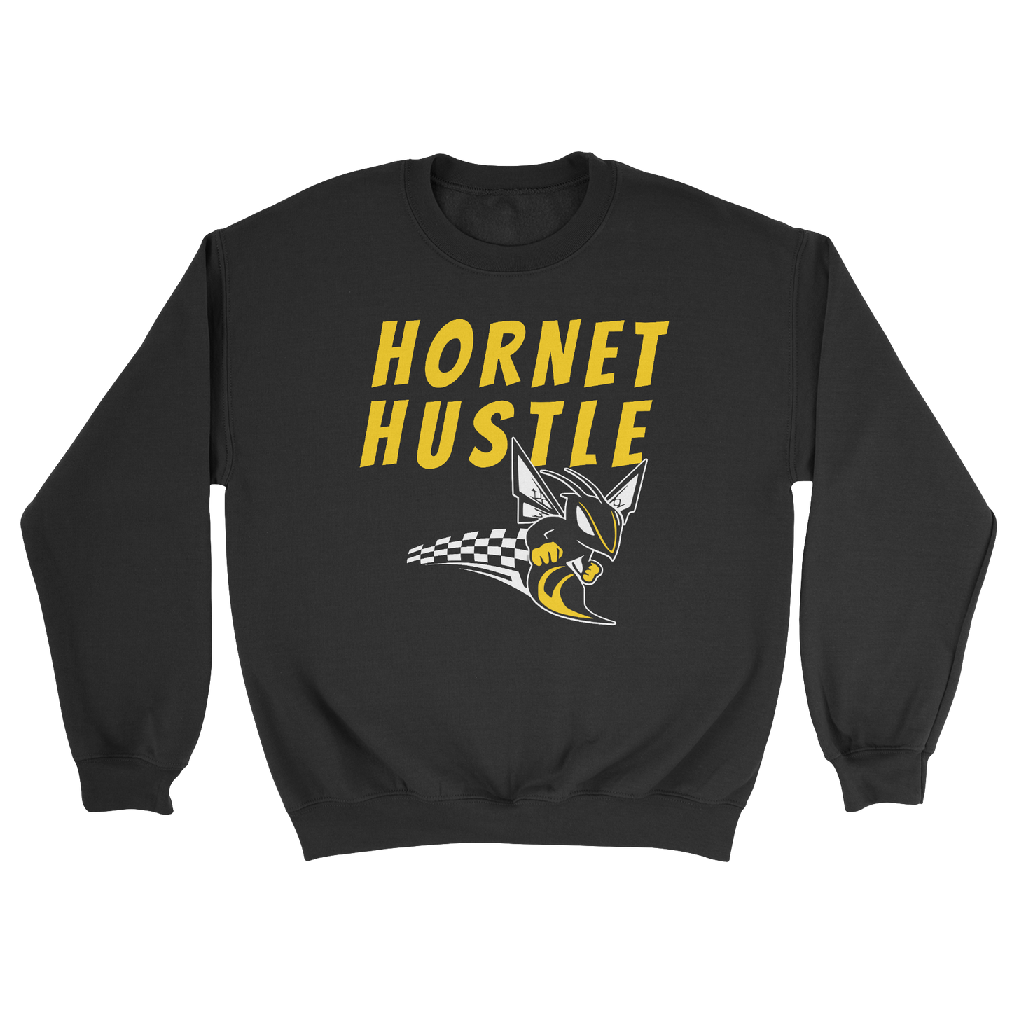 Hornet Hustle Crewneck Sweatshirt in black