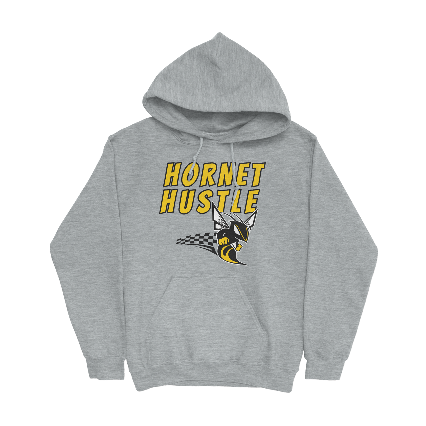 Hornet Hustle Hooden Sweatshirt in gray