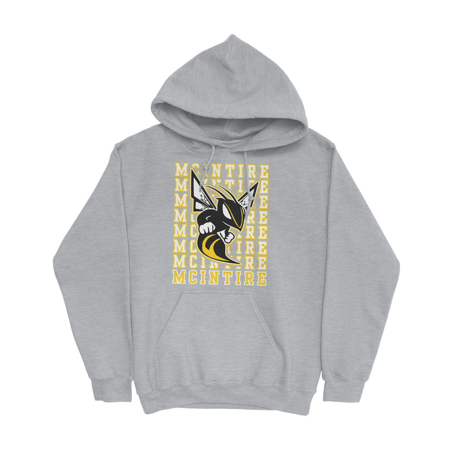 Repeating McIntire Hooded Sweatshirt in gray