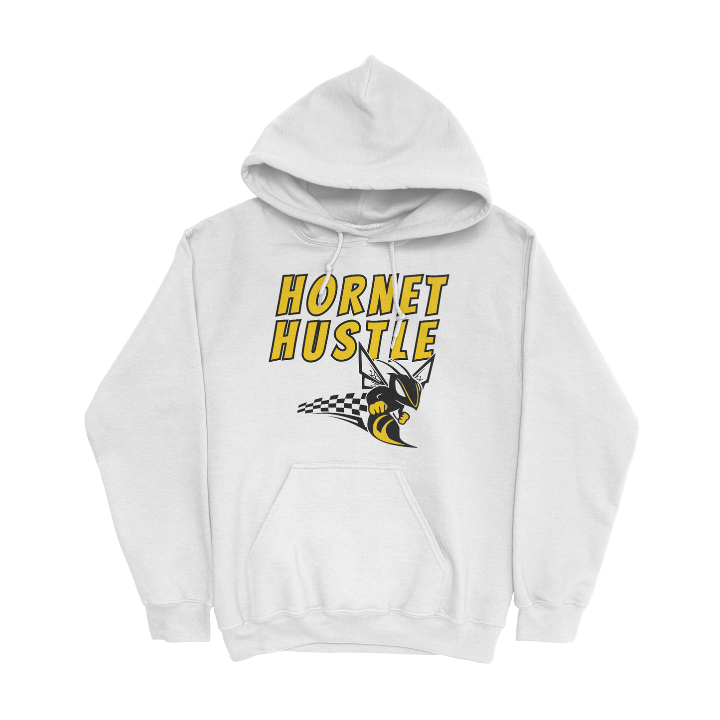 Hornet Hustle Hooded Sweatshirt in white