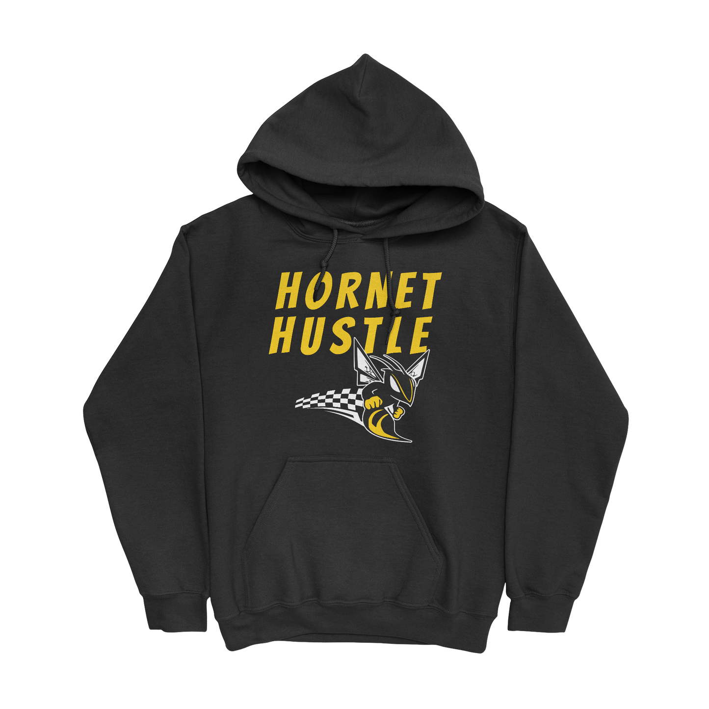 Hornet Hustle Hooded Sweatshirt in black