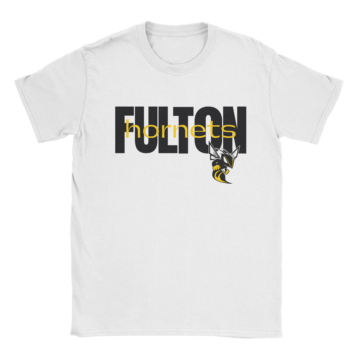 Bold Fulton Hornets T-shirt in white
