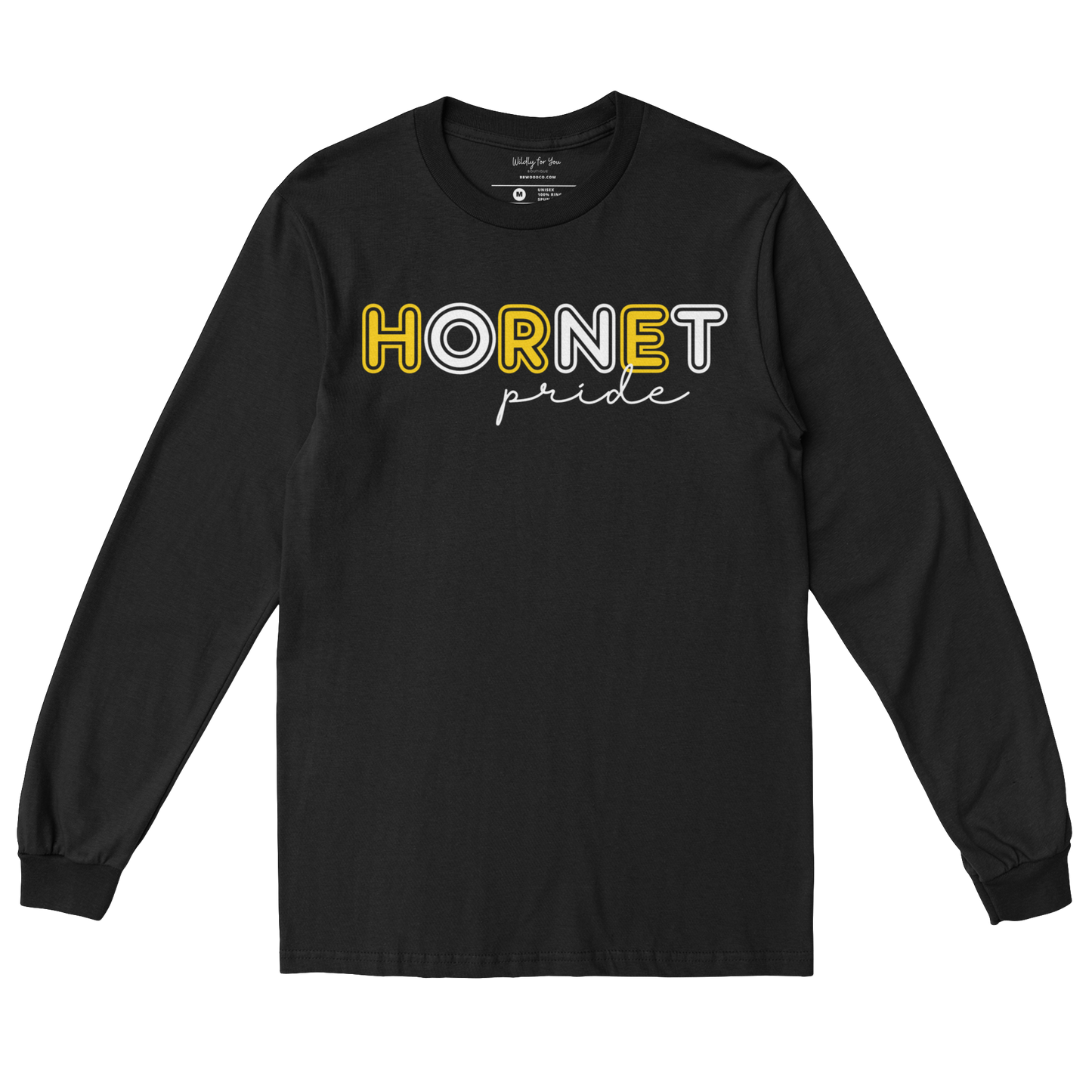 Hornet Pride Long Sleeve Tee in black