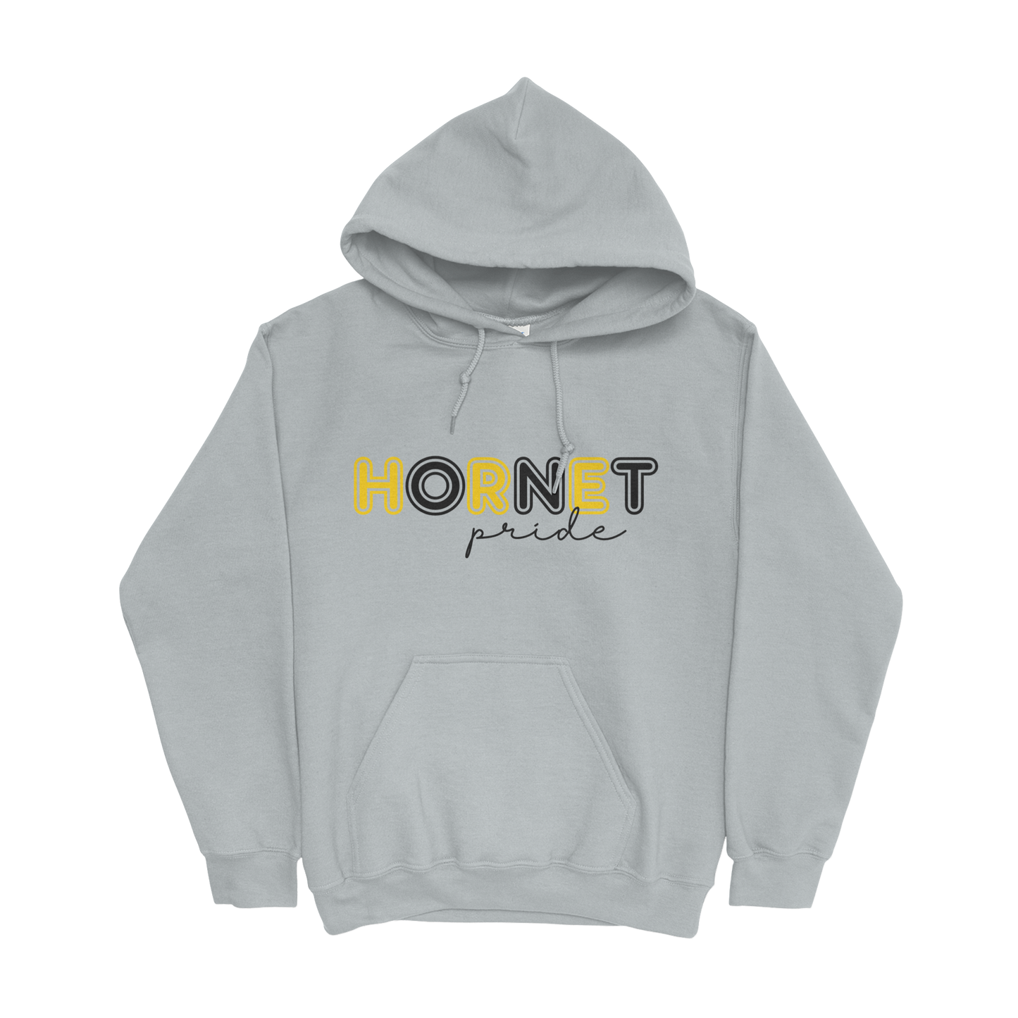 Hornet Pride Hooded Sweatshirt in gray