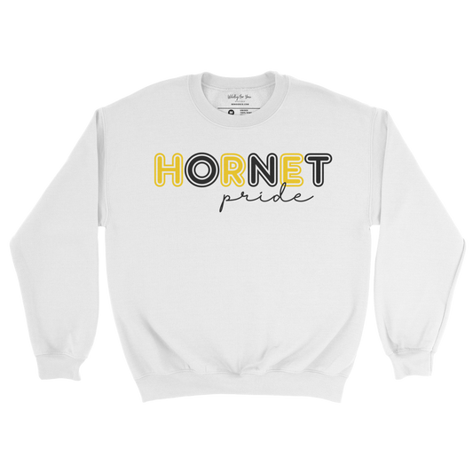Hornet Pride Crewneck Sweatshirt in white