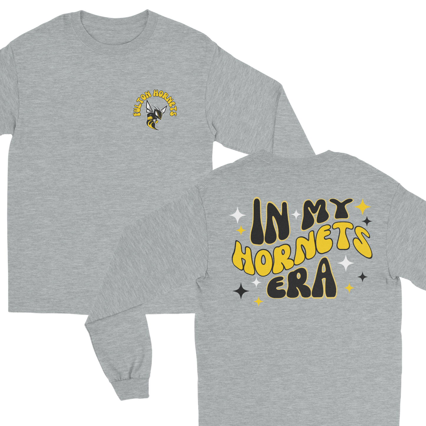 In My Hornets Era Long Sleeve Tee in gray