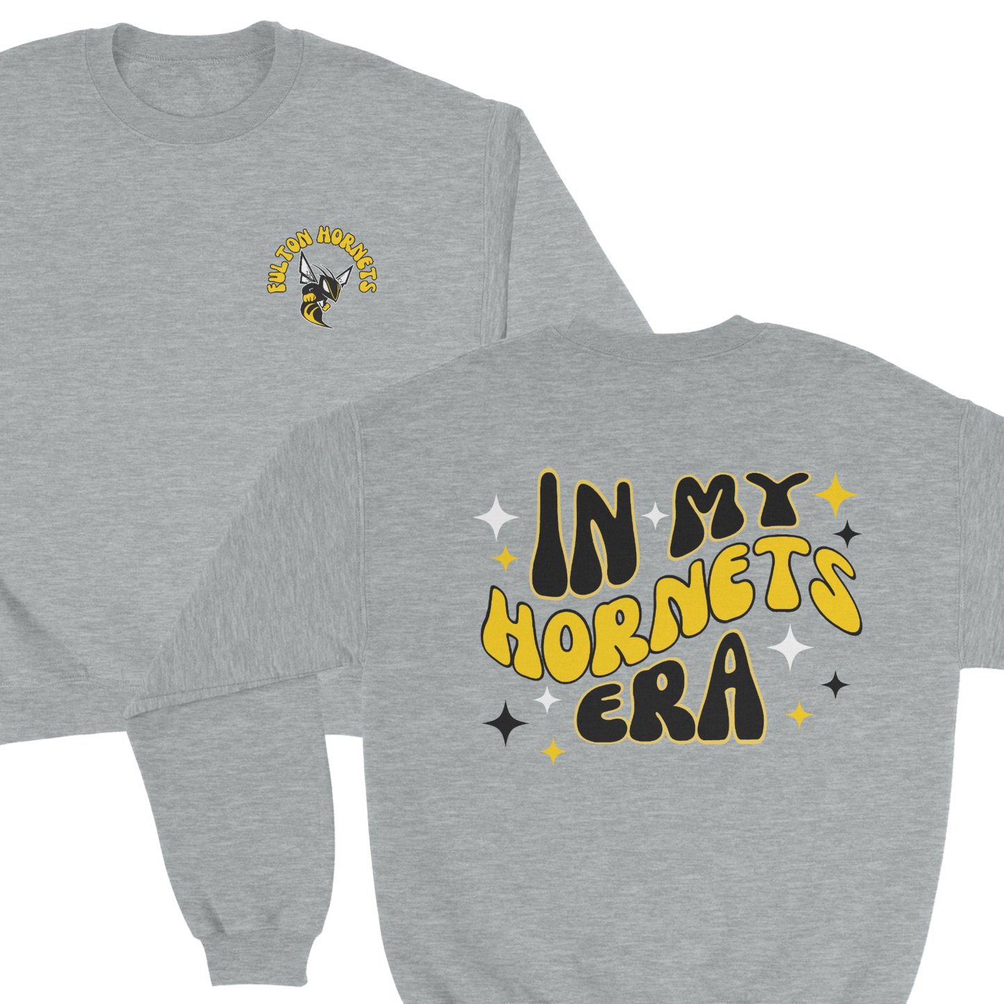 In My Hornets Era Crewneck Sweatshirt in gray