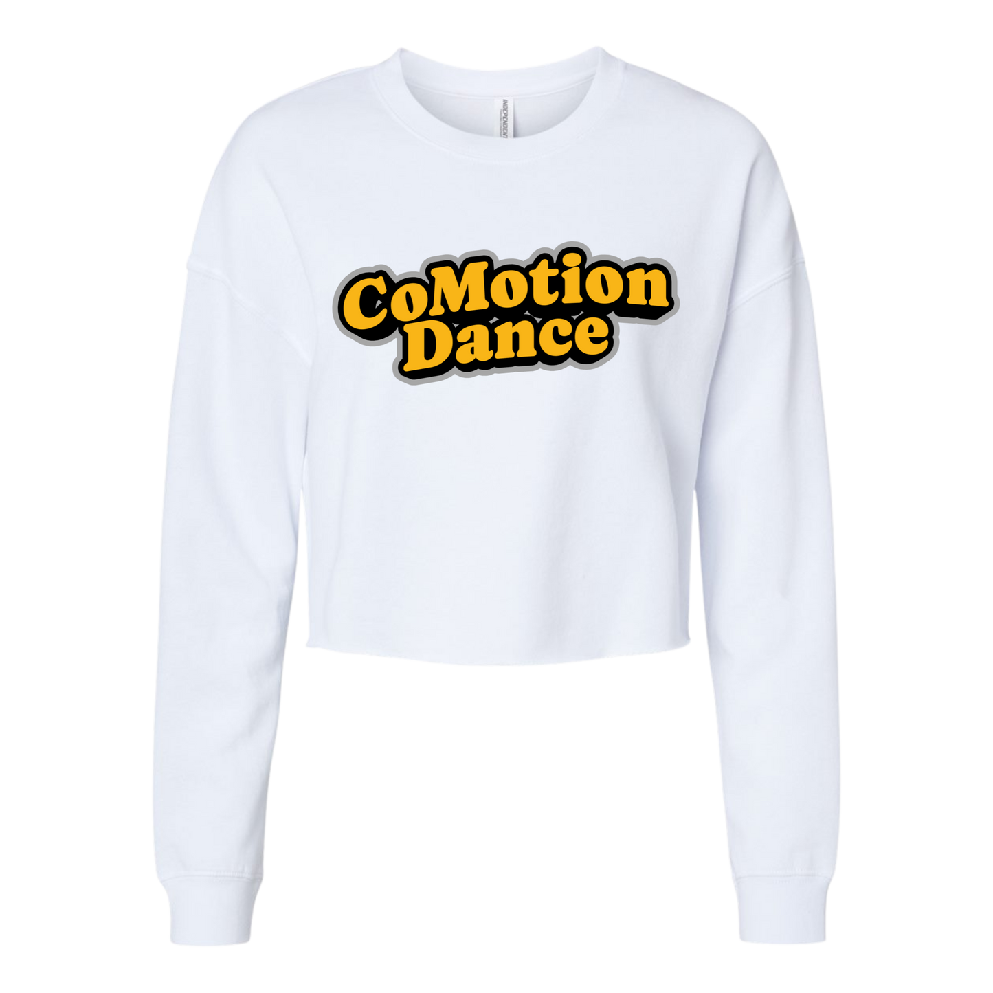 Comotion Dance Cropped Sweatshirt (Raw Hem)