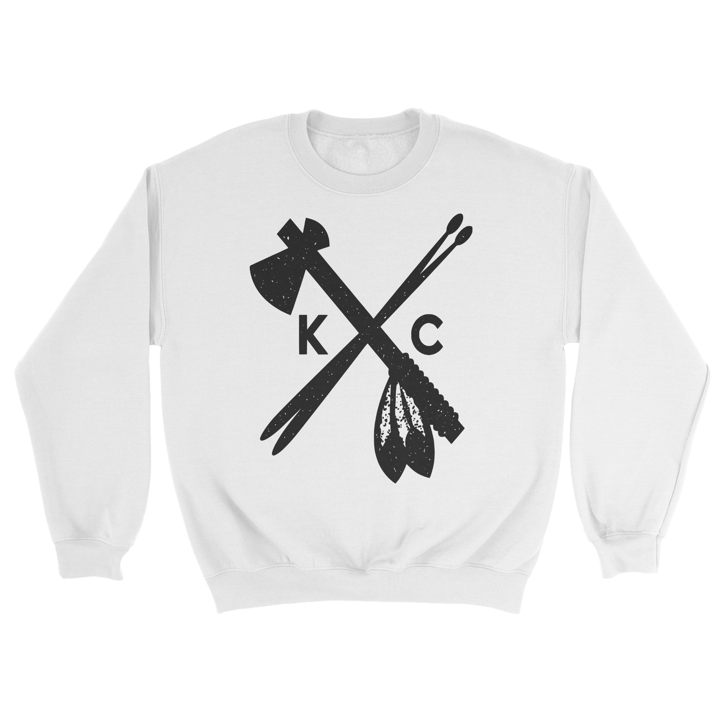 KC Tomahawk Youth Crewneck Sweatshirt