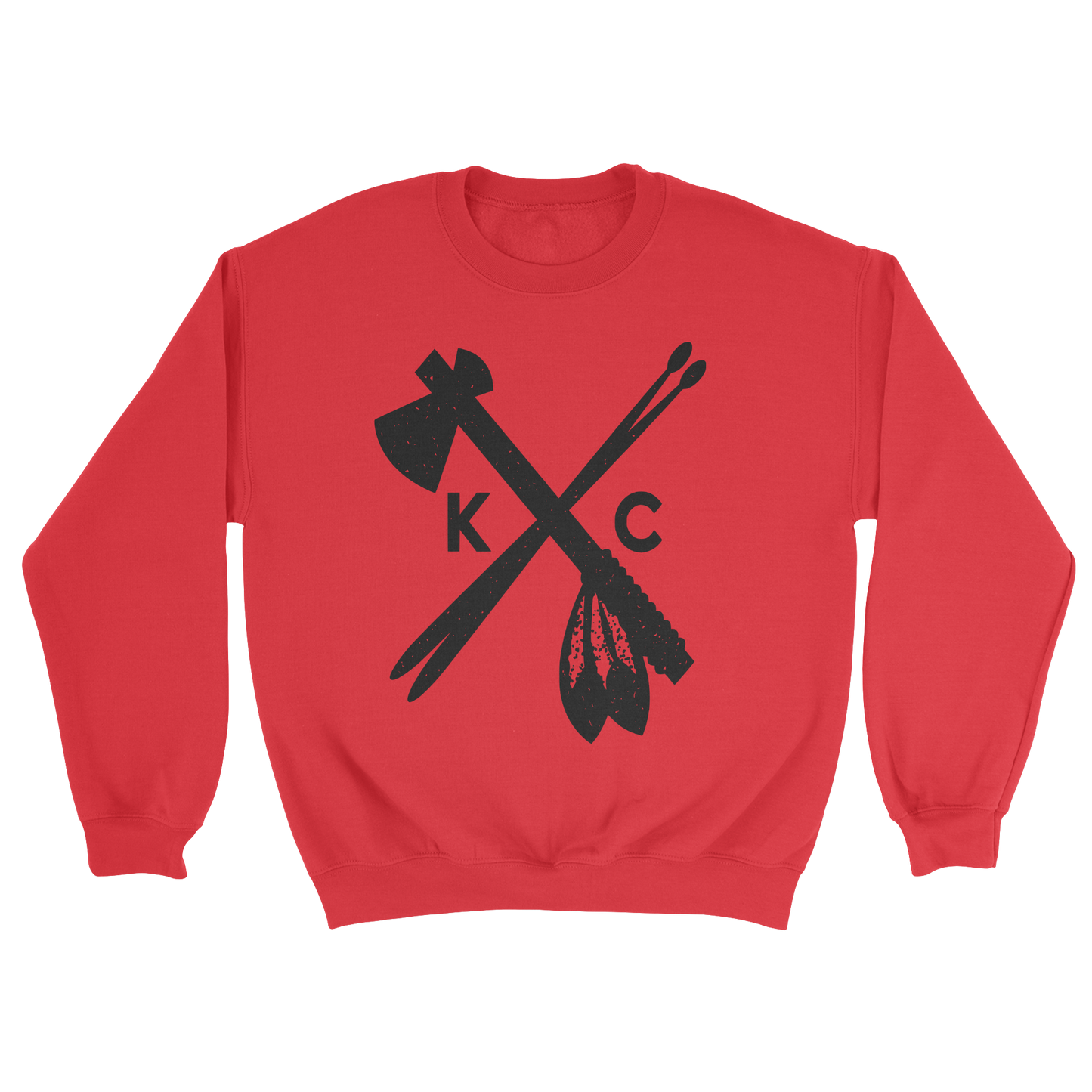 KC Tomahawk Youth Crewneck Sweatshirt