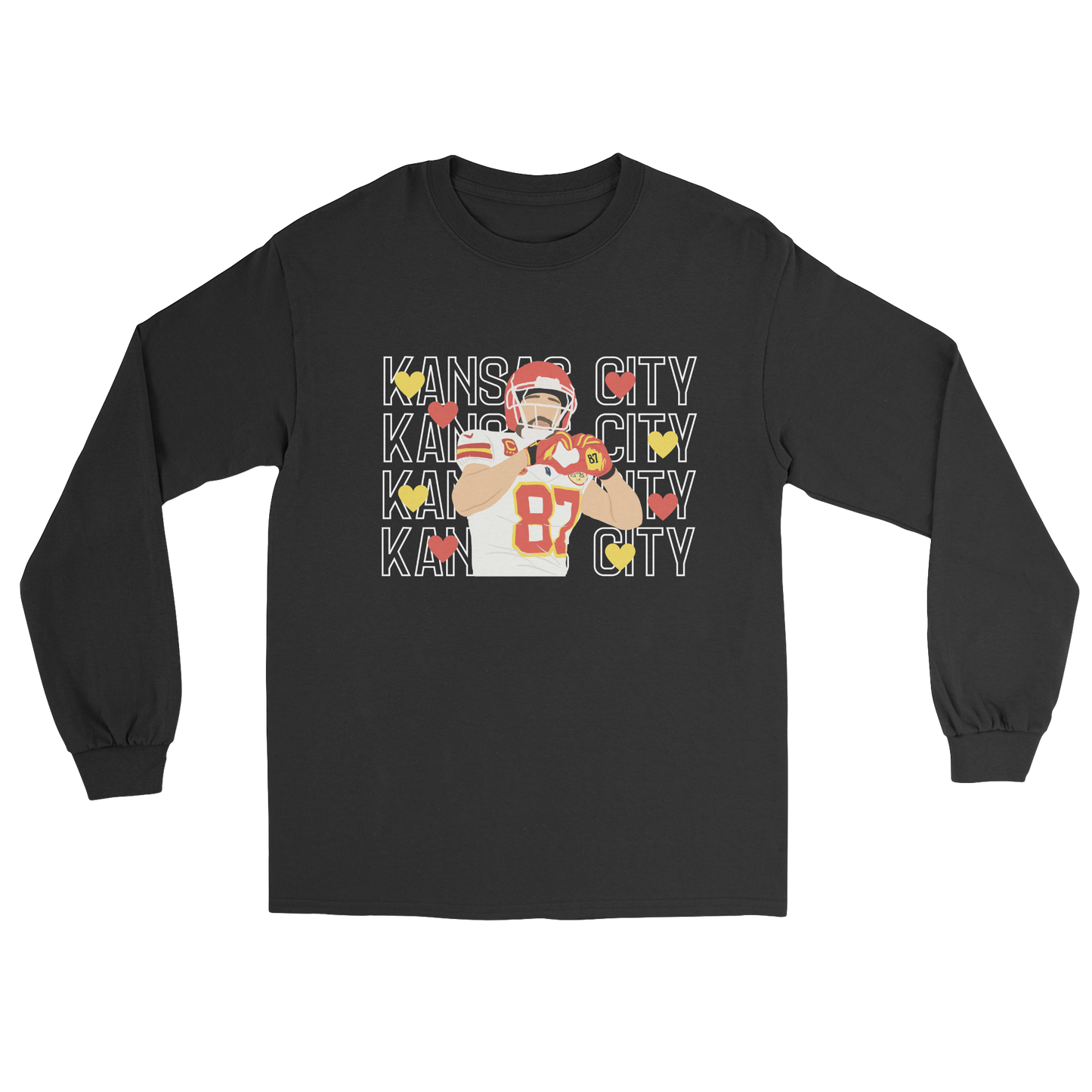 Kelce Heart Hands Long Sleeve Tee