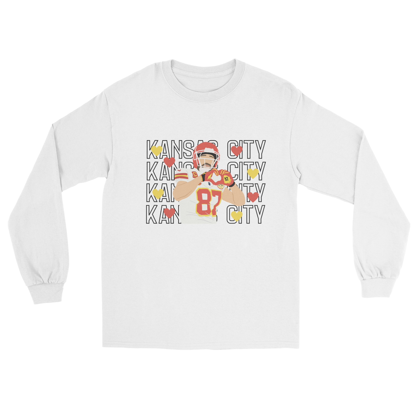 Kelce Heart Hands Long Sleeve Tee
