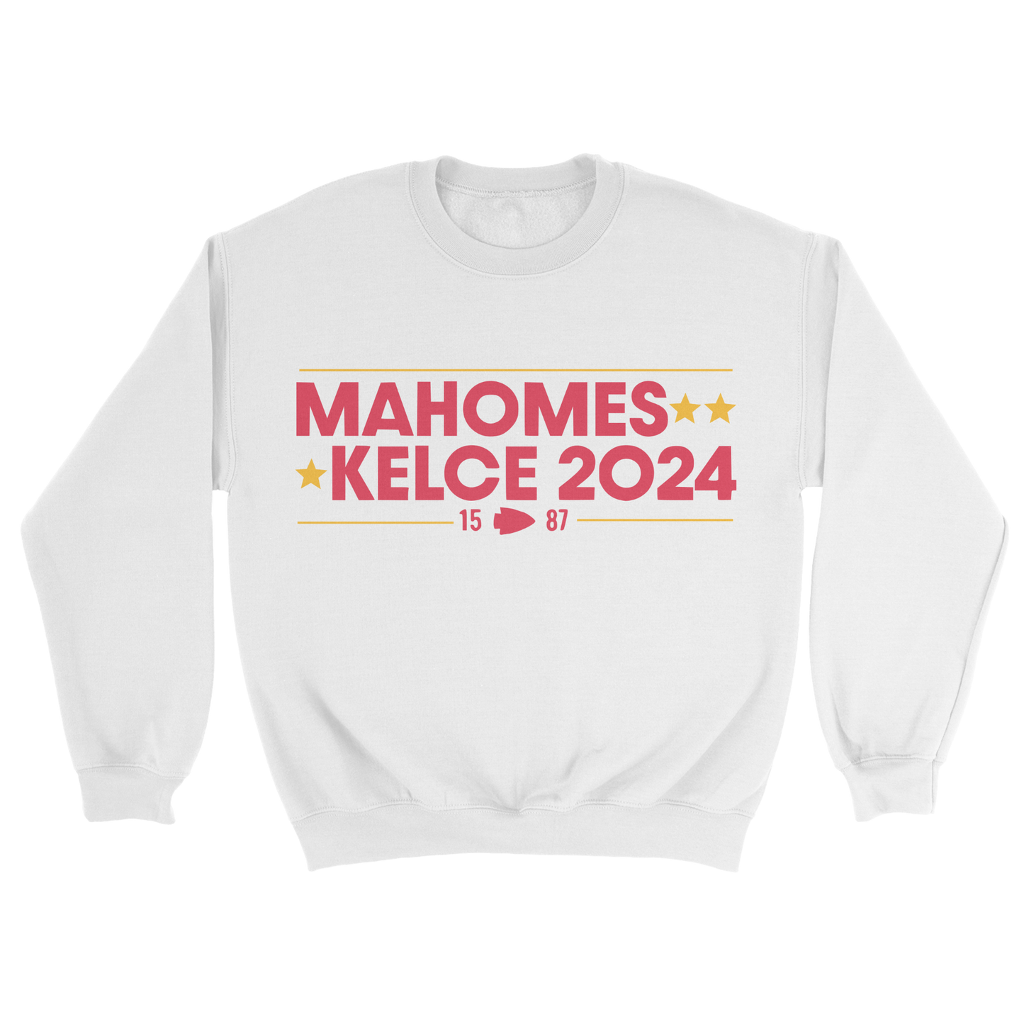 Mahomes Kelce 24 Youth Crewneck Sweatshirt