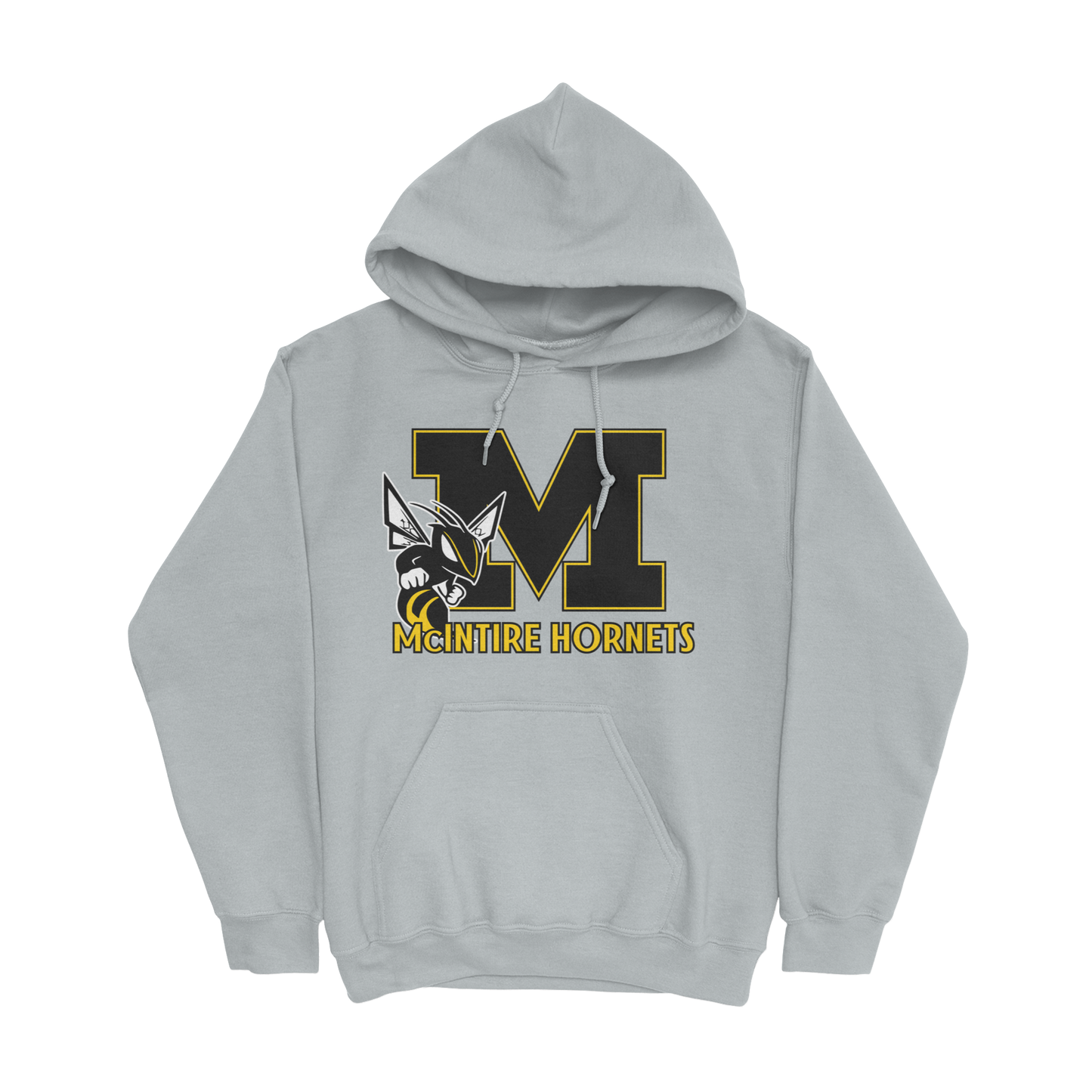 McIntire Hornets Hooded Sweatshirt in gray