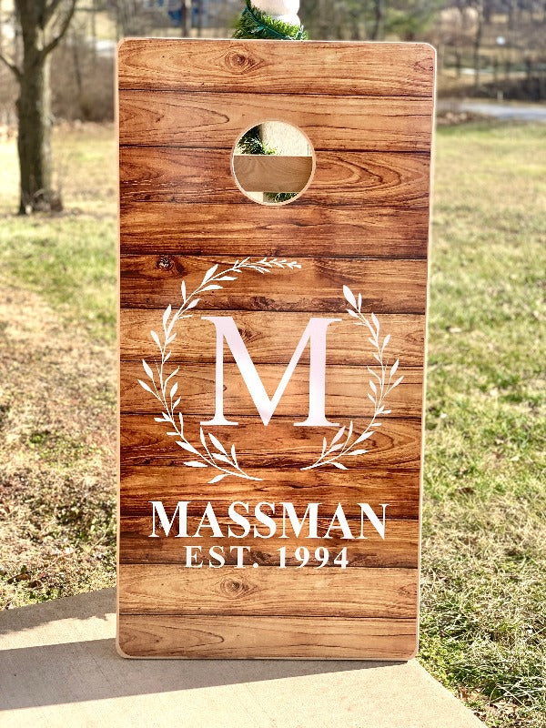 Custom Direct Printed Cornhole Board Set