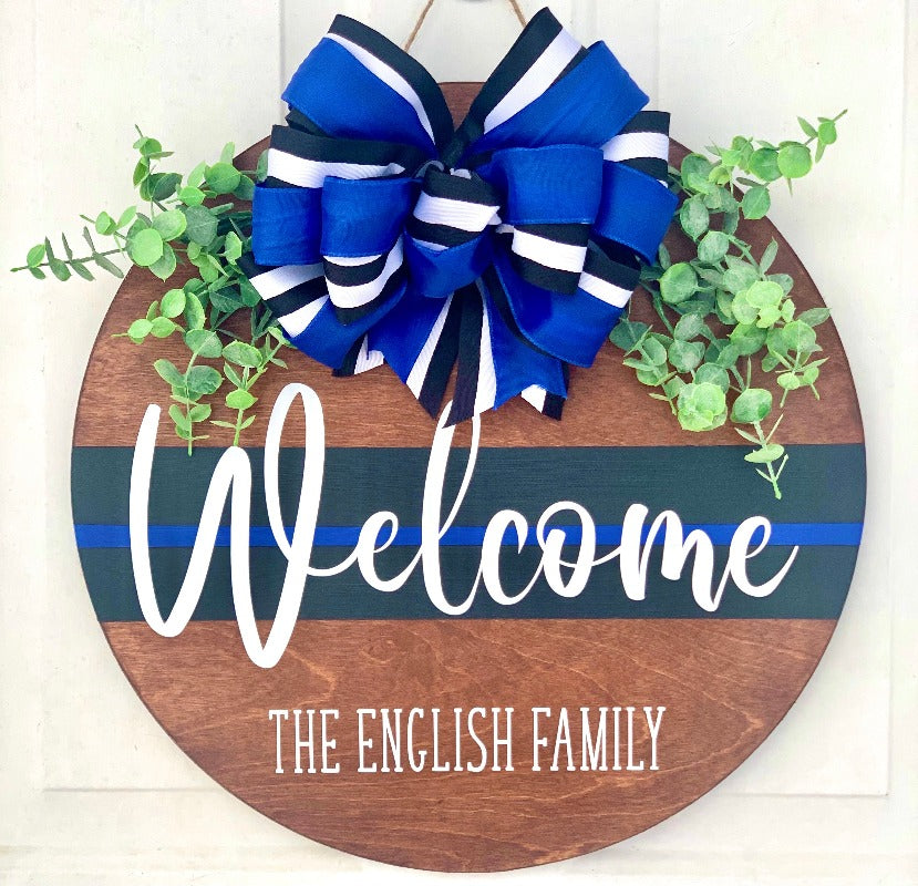 First Responder Wooden Door Hanger