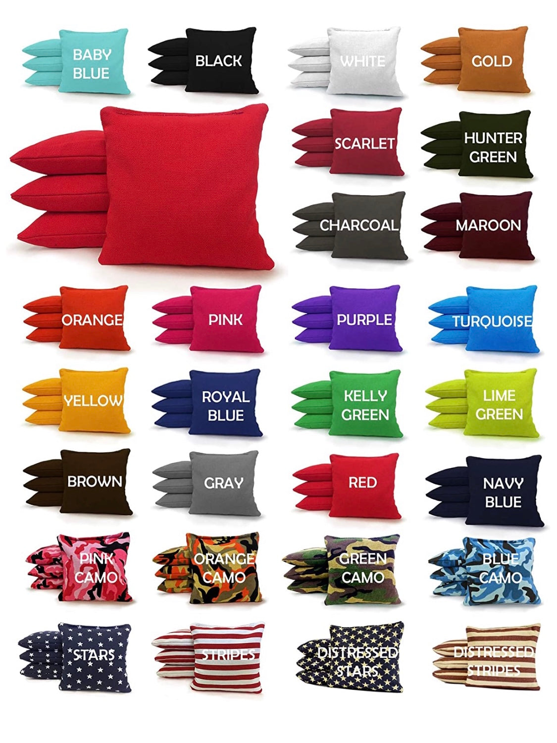 Floral Family Name Direct Print Cornhole Board Set