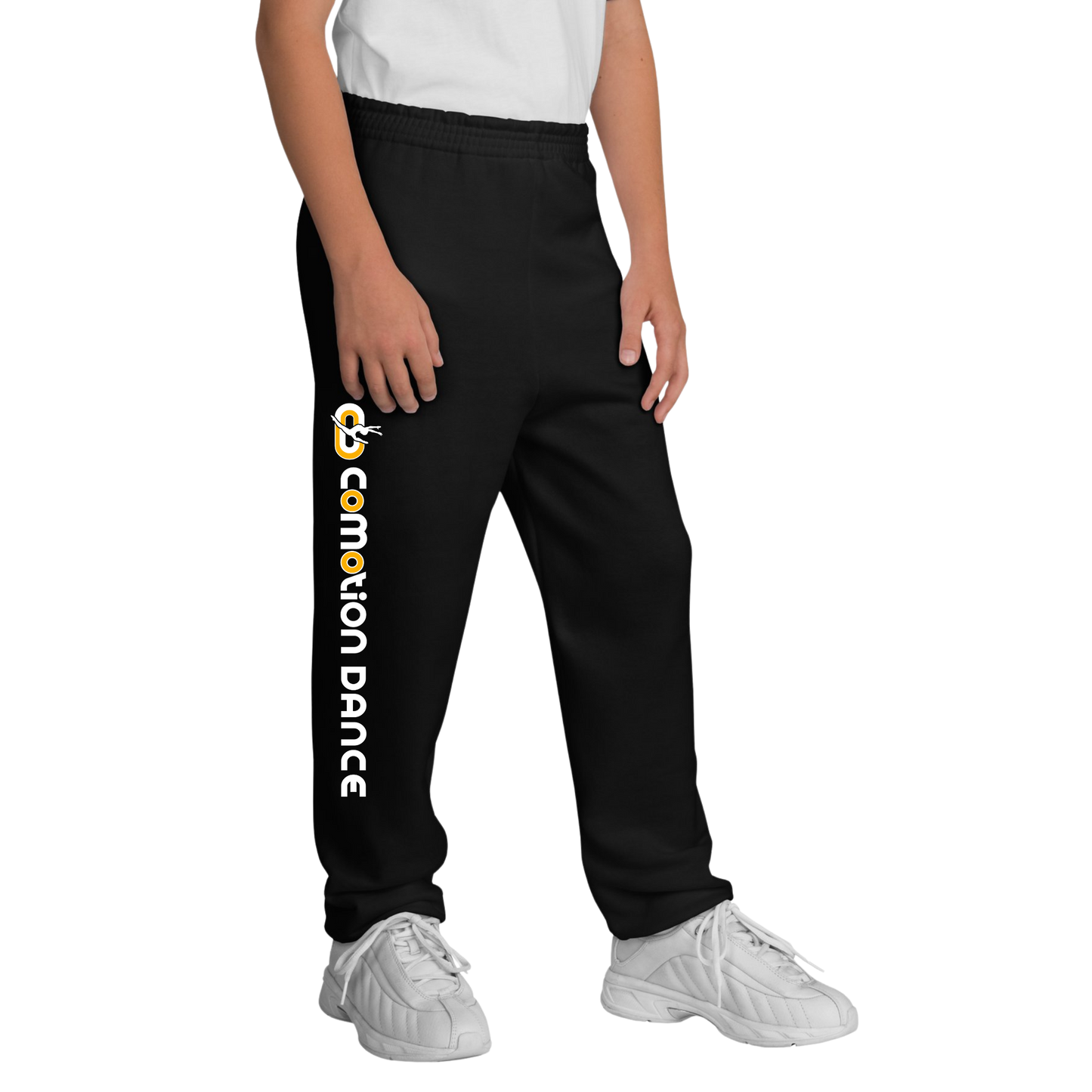 Comotion Dance Youth Open Bottom Sweatpants