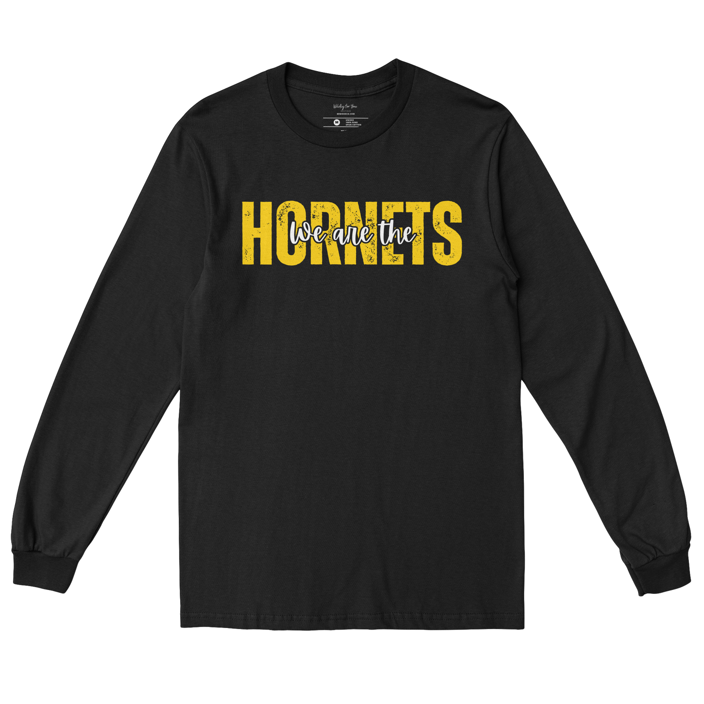 We are the Hornets Long Sleeve Tee in black