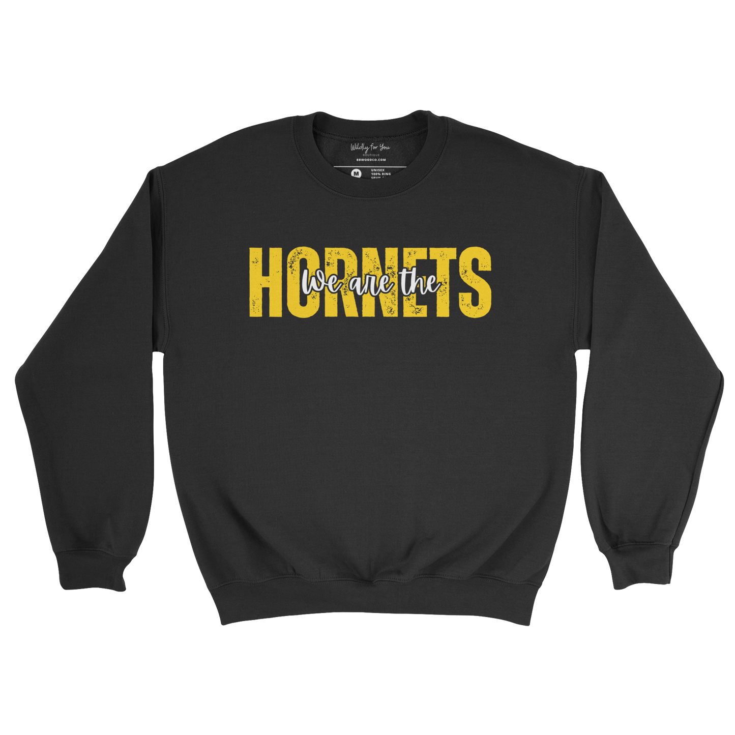 We are the Hornets Crewneck Sweatshirt in black