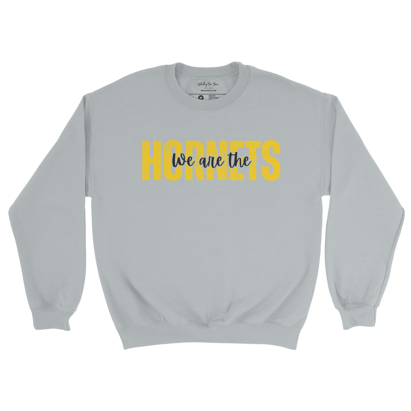 We are the Hornets Crewneck Sweatshirt in gray