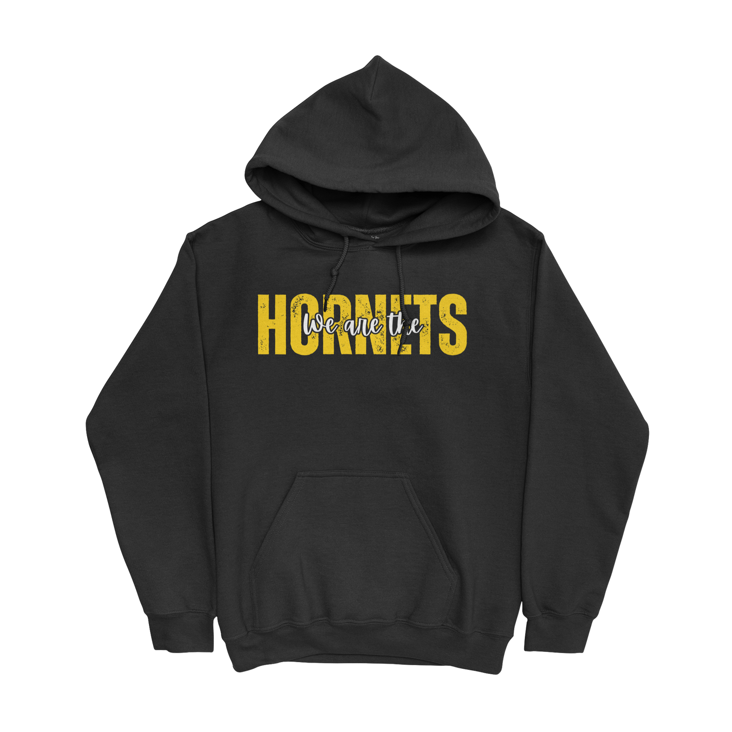 We are the Hornets Hooded Sweatshirt in black