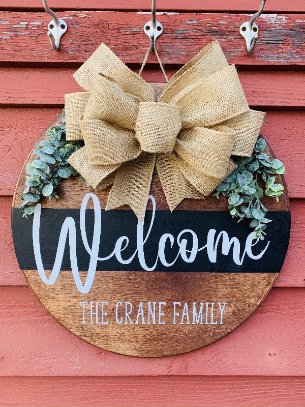 Welcome Family Door Hanger