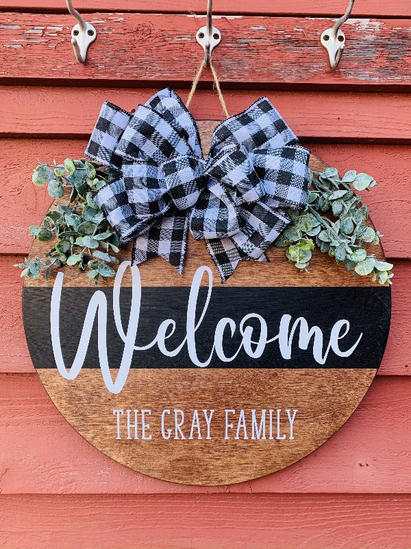 Welcome Family Door Hanger