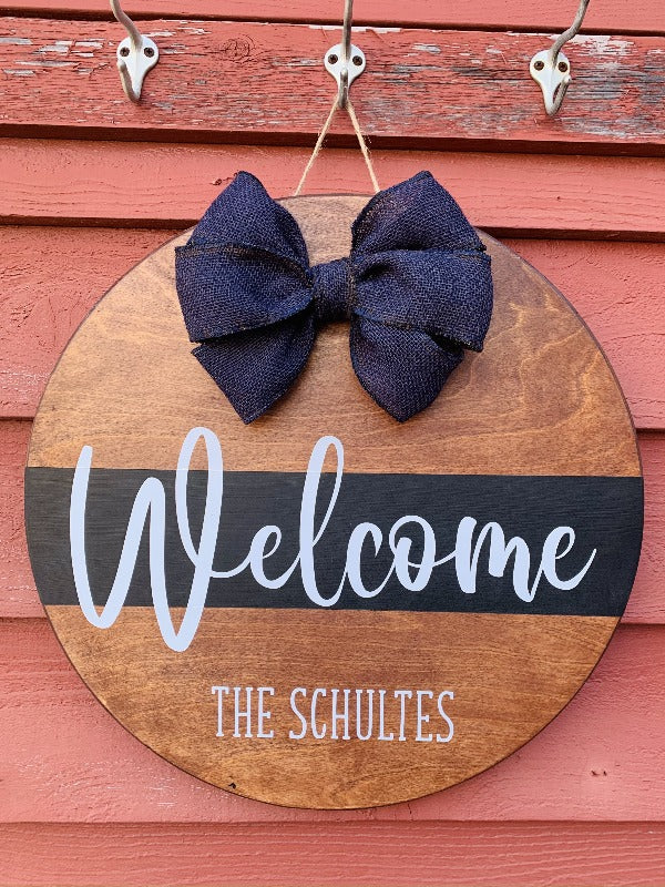 Welcome Family Door Hanger