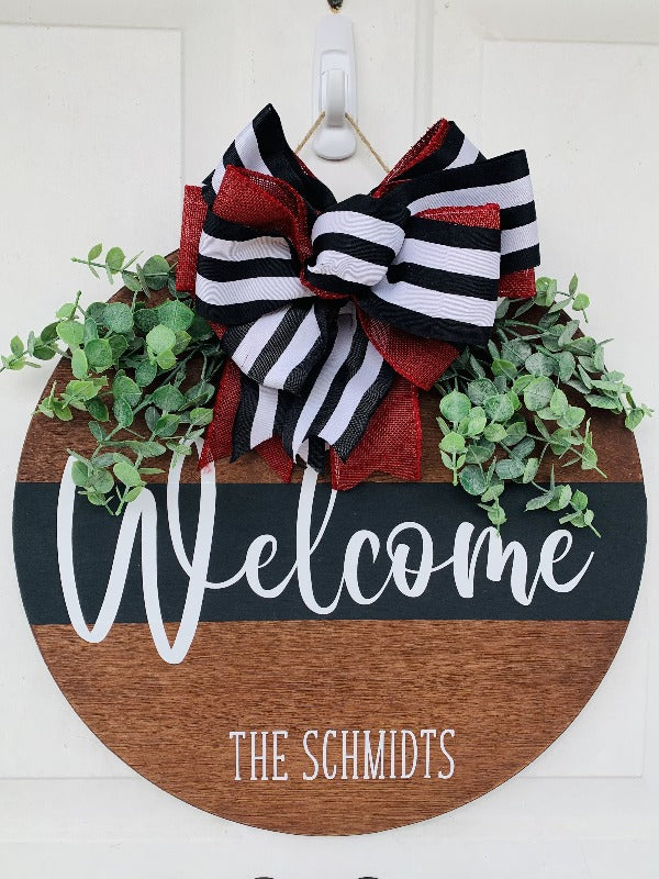 Welcome Family Door Hanger