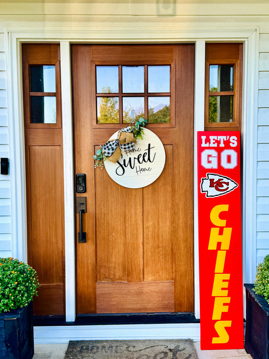 KC Chiefs Porch Leaner