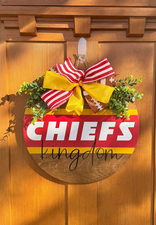 Dark Chiefs Kingdom Wooden Door Hanger