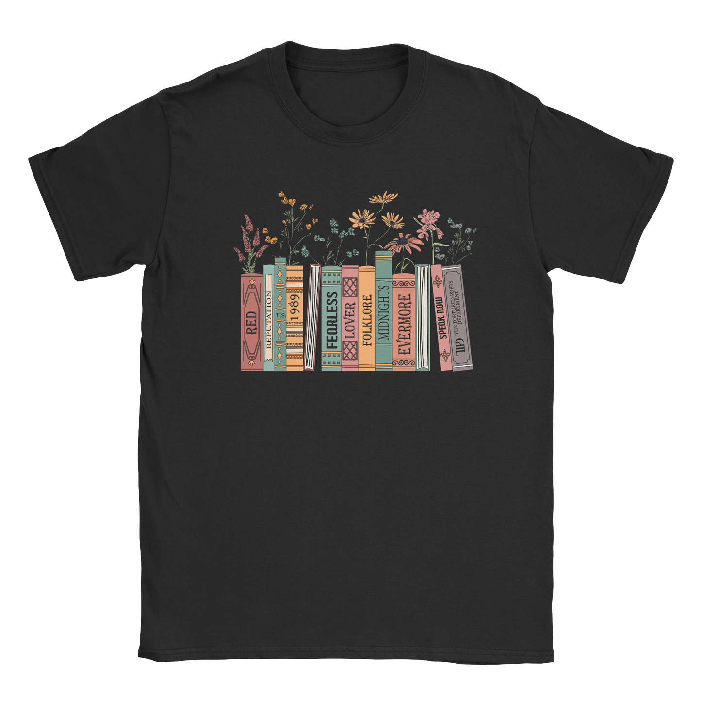 Taylor Swift Album Books T-Shirt