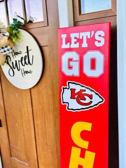 KC Chiefs Porch Leaner