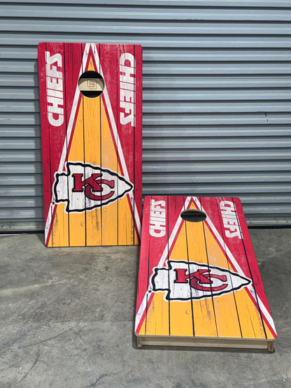 Kansas City Chiefs Direct Print Cornhole Board Set