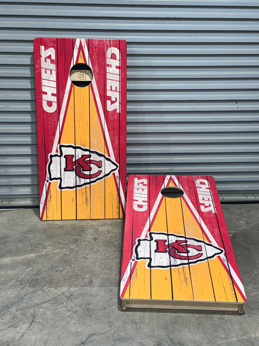 Kansas City Chiefs Direct Print Cornhole Board Set